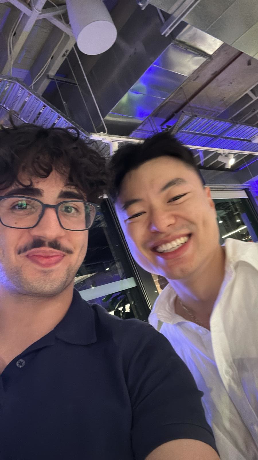 Eugene with a Bon teammate