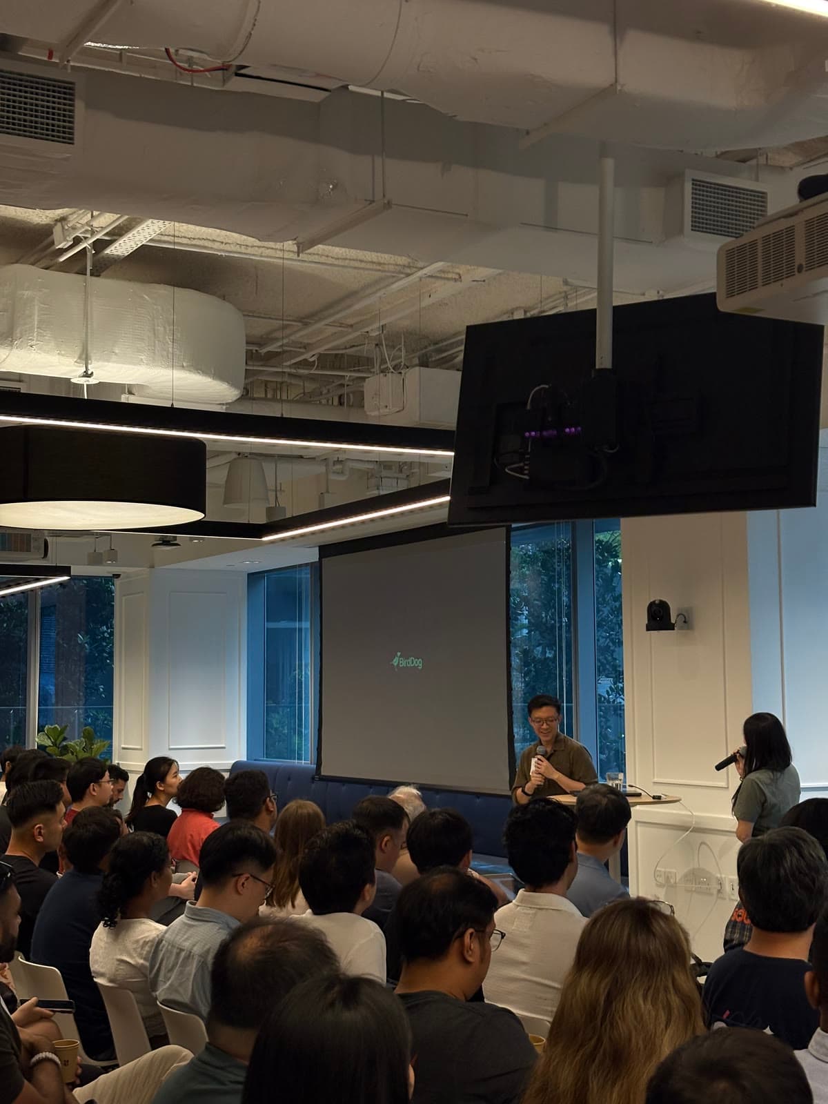 An audience at a Bon AI session