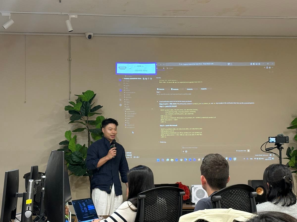 Teaching a hands-on AI build session