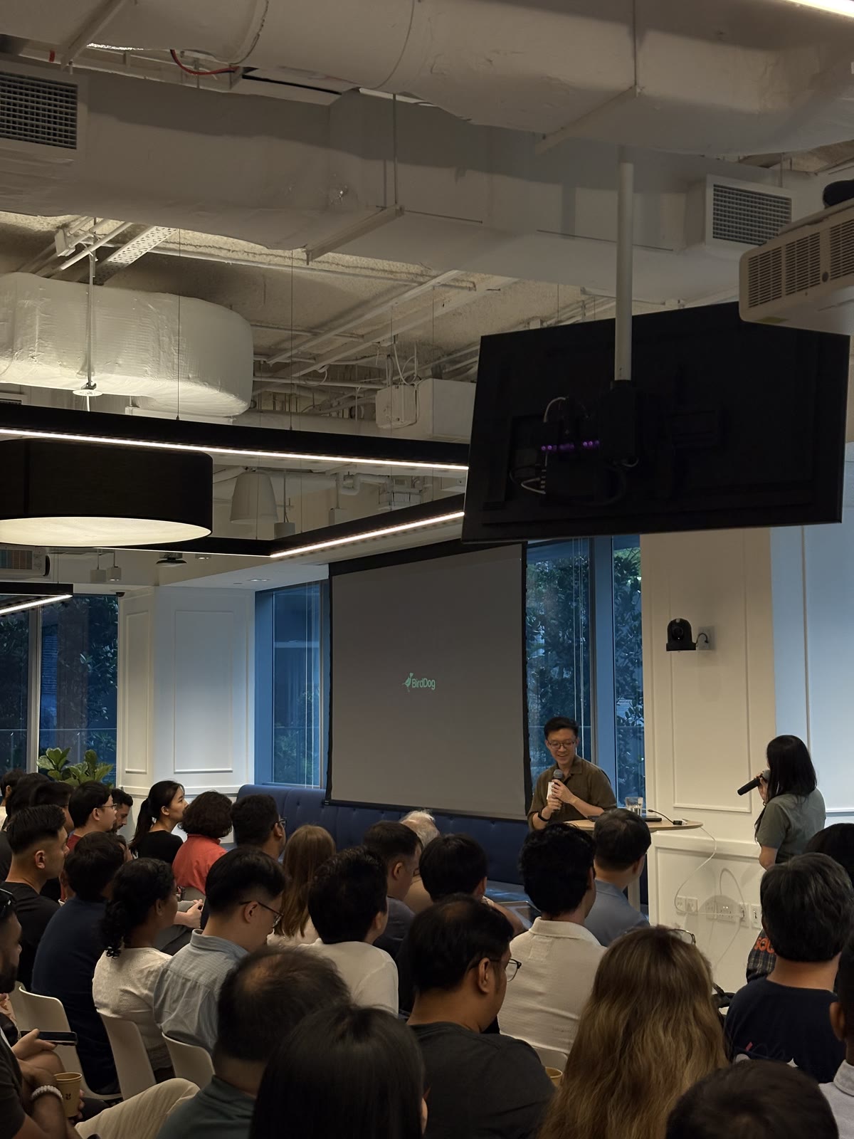An audience at a Seed AI session